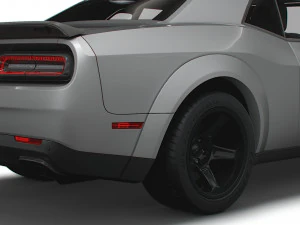 Dodge Challenger SRT Super Stock Black Package 2023 3D Model