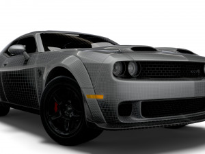 Dodge Challenger SRT Super Stock Black Package 2023 3D मॉडल