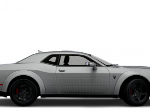 Dodge Challenger SRT Super Stock Black Package 2023 3D मॉडल