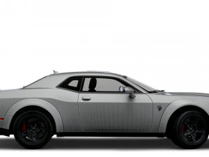 Dodge Challenger SRT Super Stock Black Package 2023 3D Model