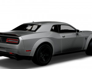 Dodge Challenger SRT Super Stock Black Package 2023 3D मॉडल