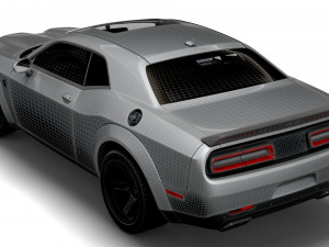 Dodge Challenger SRT Super Stock Black Package 2023 3D मॉडल