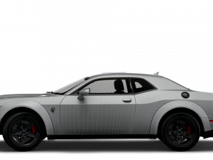 Dodge Challenger SRT Super Stock Black Package 2023 3D मॉडल