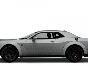 Dodge Challenger SRT Super Stock Black Package 2023 3D Model