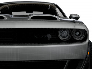 Dodge Challenger SRT Super Stock Black Package 2023 3D मॉडल