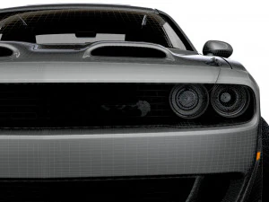 Dodge Challenger SRT Super Stock Black Package 2023 3D Model