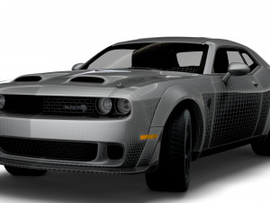 Dodge Challenger SRT Super Stock Black Package 2023 3D मॉडल