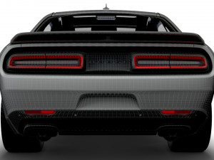 Dodge Challenger SRT Super Stock Black Package 2023 3D मॉडल
