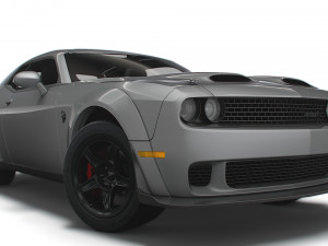 Dodge Challenger SRT Super Stock Black Package 2023 3D Model