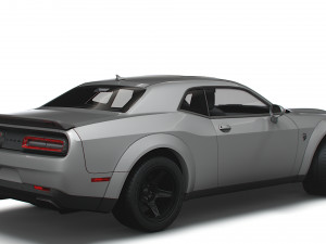 Dodge Challenger SRT Super Stock Black Package 2023 3D Model