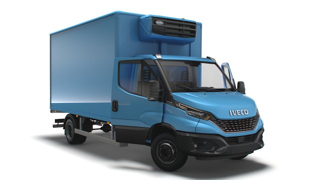 Iveco Dayli Refrigerated HQ Interior 2021 Model 3D .c4d .max .obj .3ds .fbx .stl .blend 