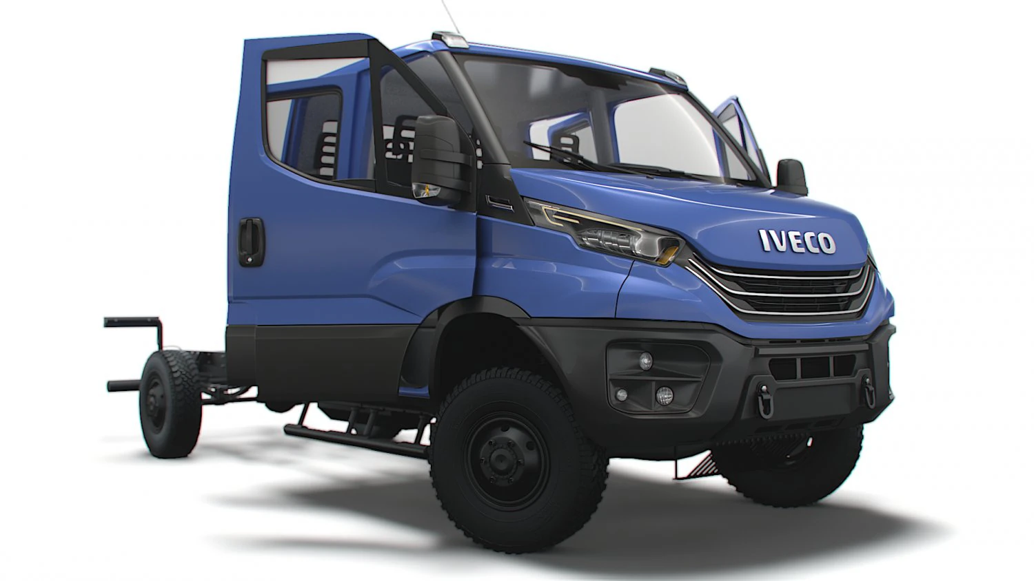 Iveco Daily Doka 4x4 HQ Interior 2023 3D Model .c4d .max .obj .3ds .fbx .stl .blend