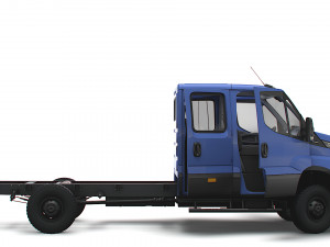 Iveco Daily Doka 4x4 HQ Interior 2023 3D-Modell