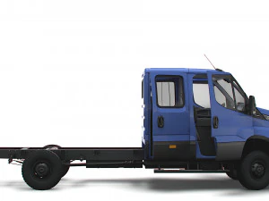 Iveco Daily Doka 4x4 HQ Interior 2023 3D Model
