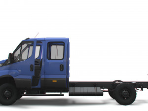 Iveco Daily Doka 4x4 HQ Interior 2023 3D-Modell