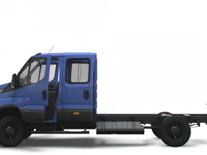 Iveco Daily Doka 4x4 HQ Interior 2023 3D Model