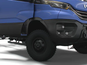 Iveco Daily Doka 4x4 HQ Interior 2023 3D Model