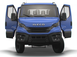 Iveco Daily Doka 4x4 HQ Interior 2023 3D-Modell