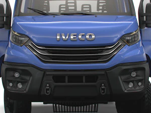 Iveco Daily Doka 4x4 HQ Interior 2023 3D Model