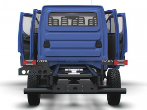 Iveco Daily Doka 4x4 HQ Interior 2023 3D-Modell