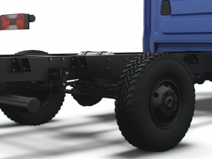 Iveco Daily Doka 4x4 HQ Interior 2023 3D-Modell