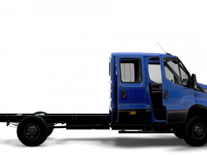 Iveco Daily Doka 4x4 HQ Interior 2023 3D Model