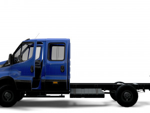 Iveco Daily Doka 4x4 HQ Interior 2023 3D-Modell