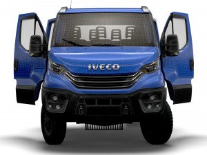 Iveco Daily Doka 4x4 HQ Interior 2023 3D-Modell