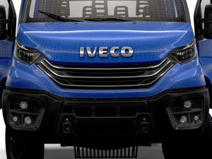 Iveco Daily Doka 4x4 HQ Interior 2023 3D Model