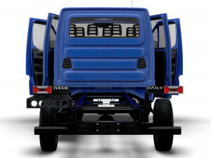Iveco Daily Doka 4x4 HQ Interior 2023 3D-Modell
