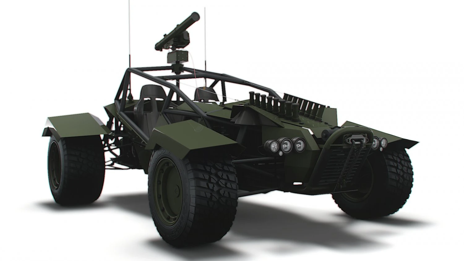Generic Military Buggy ATGM 2023 3D Model .c4d .max .obj .3ds .fbx .stl .blend 