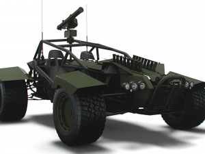 Generic Military Buggy ATGM 2023 3D Model