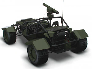 Generic Military Buggy ATGM 2023 3D Model