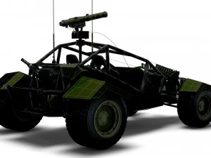Generic Military Buggy ATGM 2023 3D Model