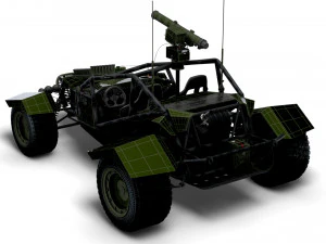 Generic Military Buggy ATGM 2023 3D Model