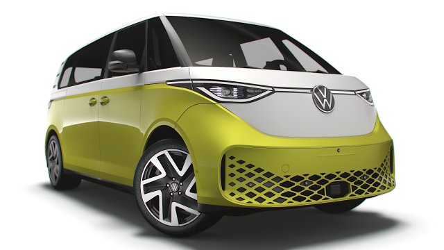 VW IDBuzz LWB 2023 Model 3D .c4d .max .obj .3ds .fbx .stl .blend 