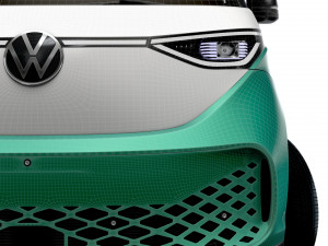 Volkswagen ID Buzz Cargo LWB 2023 3D Model