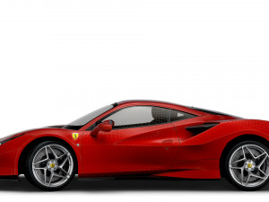 Ferrari F8 Tributo 2023 3D मॉडल