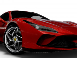 Ferrari F8 Tributo 2023 3D मॉडल