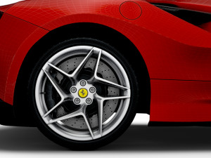 Ferrari F8 Tributo 2023 3D मॉडल