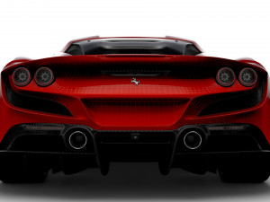 Ferrari F8 Tributo 2023 3D मॉडल