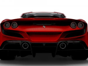 Ferrari F8 Tributo 2023 3D Model