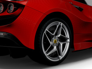 Ferrari F8 Tributo 2023 3D मॉडल