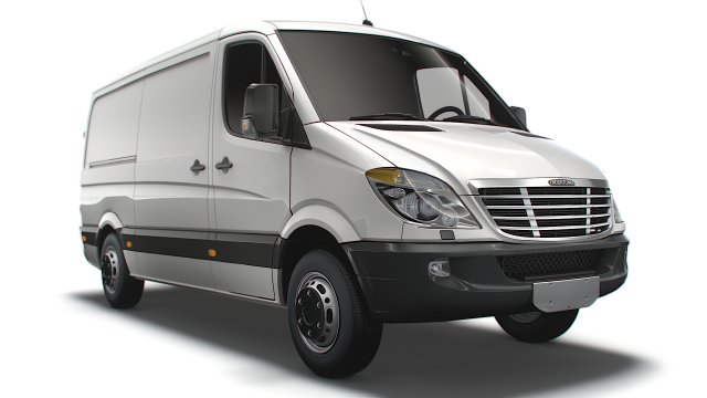 Freightliner Sprinter Van L2H1 2009 3D-Modell .c4d .max .obj .3ds .fbx .stl .blend 