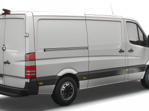 Freightliner Sprinter Van L2H1 2009 3D-Modell