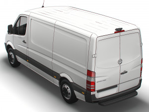 Freightliner Sprinter Van L2H1 2009 3D-Modell