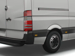 Freightliner Sprinter Van L2H1 2009 3D Model