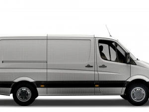Freightliner Sprinter Van L2H1 2009 3D Model