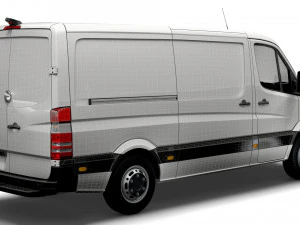 Freightliner Sprinter Van L2H1 2009 3D Model