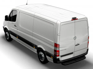 Freightliner Sprinter Van L2H1 2009 3D Model